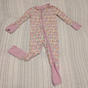 Little Sleepies Pastel Rainbows Zippie 3-6 months